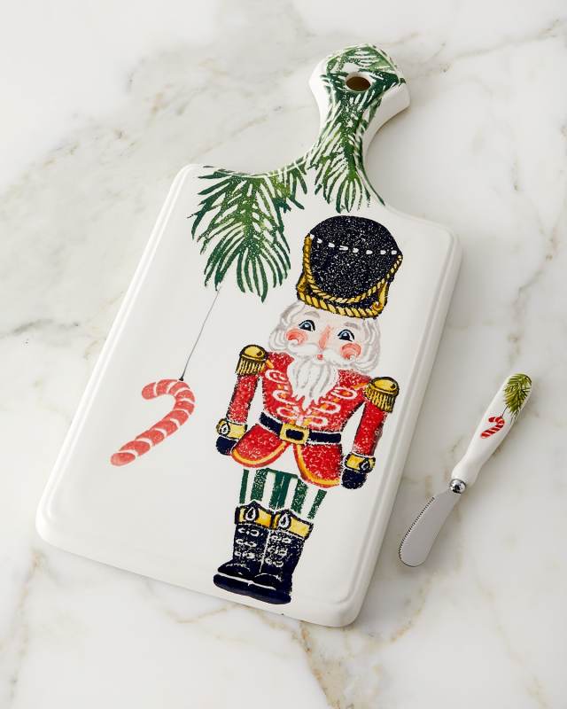 Nutcracker Cheese Board & Knife
